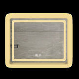 36 in. H LED Single Vanity Mirror in Polished Crystal Vanity LED Mirror for W2026P203669