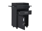 Beauty Salon Trolley Cart, Salon Cabinet with 360&deg Wheels, 6 Tool Holders, 1 Drawer, Salon 91669942
