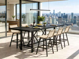 62.99 Inch Counter Height Farmhouse Bar Table Rectangular Pub Table for Kitchen 37133710