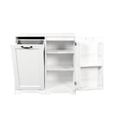 Laundry Cabinet with Doors and shelf, Tilt-Out Laundry Hamper, Freestanding Style, Adjustable Shelf, W331P280824