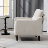 Accent Comfy Chenille Chair w/USB charging port,Mid,Soft,High-support Rebound Sponge,Ergonomic W2715P312489