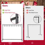 46" Christmas Stocking Holder Stand - 10 Removable Hooks6 Toppers, 300lbs Capacity, 4 Casters 35738703
