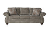 Leinster Faux Leather Upholstered Nailhead Sofa, Loveseat, and Chair Set T2574P196957