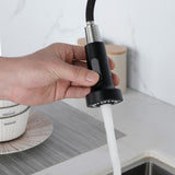 Kitchen Faucets Commercial Solid Brass Single Handle Single Lever Pull Down Sprayer SpringKitchen 44507686