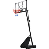 Portable Basketball Basketball System 8-10ft Height Adjustable for Youth Adults LED Basketball 06839741