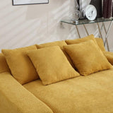 COOLMORE Chenille 2-seater lazy sofa With 5 back pillows,Comfy Sofa- Deep Seat Couch for Living W395P197934