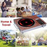 3500W Electric Single Burner Cooktop 110V - Rapid Heating Hot Plate with 4 Preset Modes 85771646