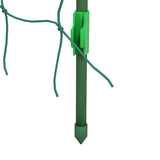 Outdoor Metal Garden Trellis with Climbing Net,57" x 66" x 81", Green 02505931