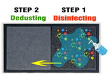 23 x 35 inch 2 in 1 Disinfecting Sanitizing Floor Entrance Mat Disinfection Doormat Entry Rug Shoe 47911954