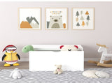 Kids Toy Storage Organizer with Rolling Drawer Modern Wooden Toy Chest with Wheels, Large Pull-Out 36026039