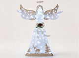 5 FT Lighted Christmas Angel Decor 105 Warm/Cold White Lights, Waterproof Fabric Xmas Angel 24738336