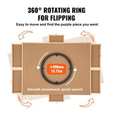 1500 Piece Rotating Wooden Jigsaw Board - 34x26 Inch, Rotating Table With Cover,Portable 15664271