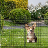5 Panels Metal Decorative Garden Fence, No Dig Animal Dog Barrier, Garden Temporary Border Fencing 48156899