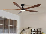 5 blade solid wood 52 inch ceiling fan light W2878P254298