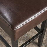 ZUN 26" Backless Counter Stools, 2-Pcs Set, Brown 56640.00