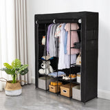 ZUN Portable Closet Organizer Storage, Wardrobe Closet with Non-Woven Fabric 14 Shelves, Easy to 44163394