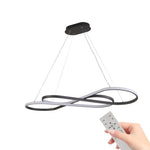 ZUN Modern LED Pendant Light, Infinity Design Hanging Ceiling Fixture, Adjustable Height, Dimmable for W1340P211847