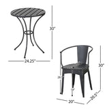 COLMAR 3 PC KD METAL SET 56558.00BSVR