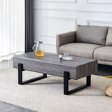 ZUN A coffee table made of MDF material. Equipped with drawers made of solid wood material. Can store W1151P143359