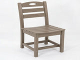 Set of 2 HDPE Armless Outdoor Dining Chairs, All-Weather Patio Side Chairs for Backyard/Deck/Porch W3566P437110