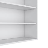 Chinle Wall Cabinet in Melamine with Open Storage, White B128P244991
