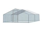 13 x 10 ft Large Metal Chicken Coop, Walk-in Poultry Cage Chicken Hen Run House with Waterproof 35453642