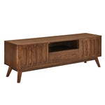 ZUN Mid Century Modern Fluted TV Stand for 65 inch TV, Entertainment Center with Storage, Farmhouse Wood W1801P195690