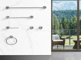 Bathroom Hardware Set, Thicken Space Aluminum 6 PCS Towel bar Set- Gun Grey 24 Inches Wall Mounted 28366551