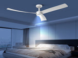 52 Inch Ceiling Fans with Lights Led Remote Control Low Profile Flush Mount for Living Room Bedroom 67060596