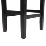 ZUN 26" Backless Leather Counter Stools, 2-Pcs Set, Black 74493.00