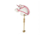 Plush Handmade Hobby Horse with Wooden Wheels, Realistic Pony Neighing and Galloping Sounds for 82074006