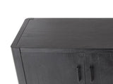 Mirod Farmhouse Style 4-Door Cabinet with Natural Finish, A Rustic Accent for Entryways or Small N760P281365B