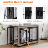 ZUN Dog Crate Furniture, Large Dog Kennel, 38"Wooden Pet Furniture with Pull-Out Tray, Home and Indoor W1212120267