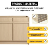 36" Freestanding Bathroom Vanity with White Resin Sink & 2 Soft-Close Cabinet Doors W999P239161