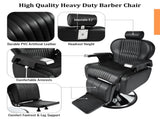 Heavy Duty Reclining Barber Chair,All Purpose Hydraulic Recline Barber Chair Salon Beauty Styling 21347866