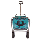 ZUN Outdoor Garden Multipurpose Micro Collapsible Beach Trolley Cart Camping Folding Wagon W321102232