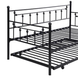 Daybed with trundle BLACK W311128174