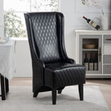 23.03" Wide Faux Leather High-Back Accent Chair, Comfy High Wingback Chair, Living Room Chair with W68057031