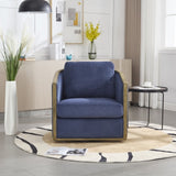 COOLMORE Corduroy Barrel Chair, Comfortable Accent Sofa Chair for Living Room, 360 Degree W395P220273