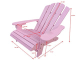 Outdoor or indoor Wood children Adirondack chair,pink 81392363