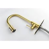 Single Handle High Arc Pull Out Kitchen Faucet,Single Level Stainless Steel Kitchen Sink Faucets W2287141939