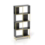 ZUN 4-Tier Storage Shelves, Bookcase Display Storage Shelf Corner Shelf for Small Space, Living Room W2167P192775