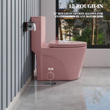 1.1/1.60 GPF Dual-Flush One Piece Toilet, Water-Saving Elongated Comfort Height Floor Mounted, W3192P277861