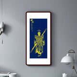 WukongTayin Energy Painting Chinese traditional Painting wall art, wood framed for home living room, 60872179