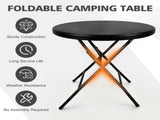 31.5" Round Folding Table, HDPE Cocktail & Bistro Table, Tool-Free Setup, Foldable for Outdoor 99947278