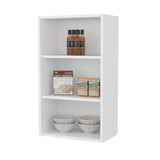 Guadalupe Wall Cabinet in Melamine with Open Storage, White B128P244993