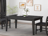 Wood Counter Height Dining Table, Antique Black, 35"D x 59.1"W x 36.5"H N780P503438B