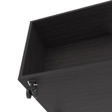 Gu Oidak Coffee Table with Open Storage and Caster Wheels, Wengue B128P263706