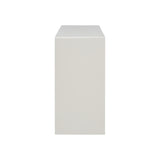 U_STYLE Acacia Wood Veneer Simple Entryway Table with Wavy Design,Suitable for Study,Entryway, N711P225790K