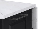 K&K 50.7" Island with Storage Tilt Trash Can Cabinet and Pull Out Cabinet Organizer, Rolling N707P299008B